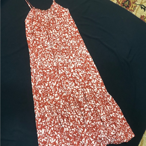 Anthropologie XS Maxi Dress Flowy Low Back - Picture 6 of 8